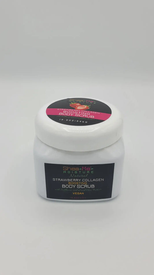 Best Organic Scrub for skin, Strawberry Collagen Boosting Scrub with Vitamin C, Safflower seed oil